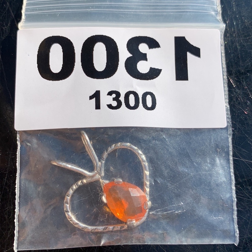 12.4ct Natural Facetted Opal .925 Sterling Silver Pendant - Picture 8 of 17